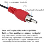 Klinkenkabel 3,5mm Stereo zu RCA Stecker Audio Kabel, Länge: ca. 2,7m, Länge: 2,7m