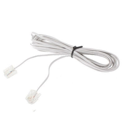 2-adriges RJ11 zu RJ11 Telefonkabel, Länge: 3m, Länge: 3m