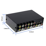 4 Eingänge 1 Ausgang Audio Video AV RCA Umschaltbox, 4 Eingänge 1 Ausgang