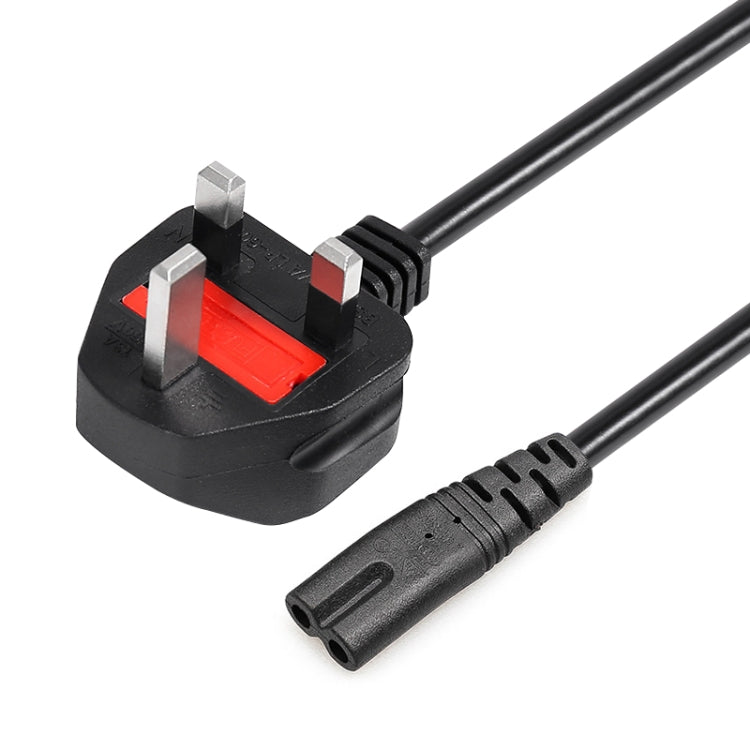 1,2m 2-poliges großes UK-Notebook-Stromkabel, großer UK-Stecker, Länge: 1,2m