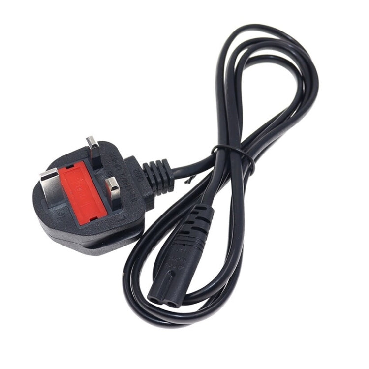 1,2m 2-poliges großes UK-Notebook-Stromkabel, großer UK-Stecker, Länge: 1,2m