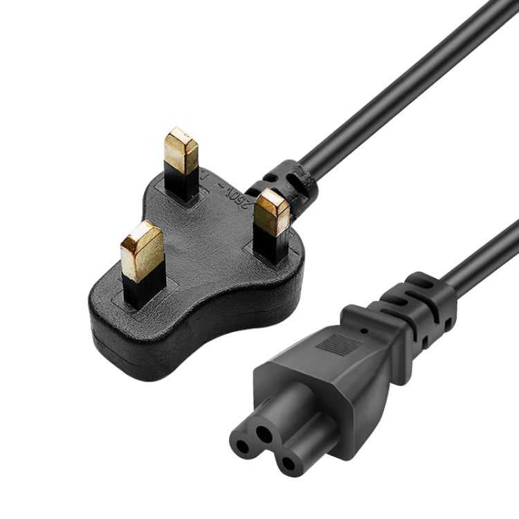 1,5m 3-poliges kleines UK-Notebook-Stromkabel, kleiner UK-Stecker, Länge: 1,5m