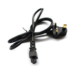 1,5m 3-poliges kleines UK-Notebook-Stromkabel, kleiner UK-Stecker, Länge: 1,5m