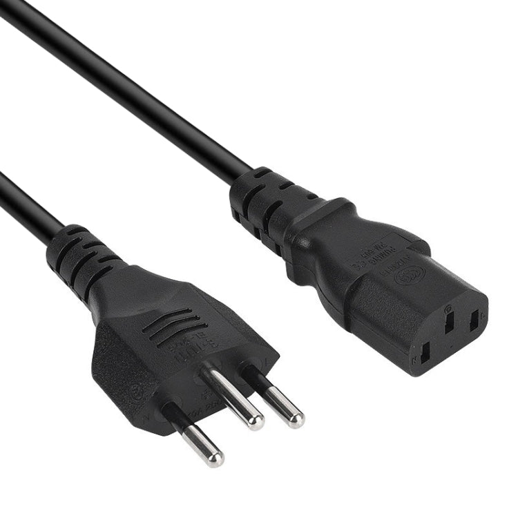 3-poliges Brasilien AC Netzkabel, Länge: 1,2m (OD5.5), Brasilien Stecker, 1,2m