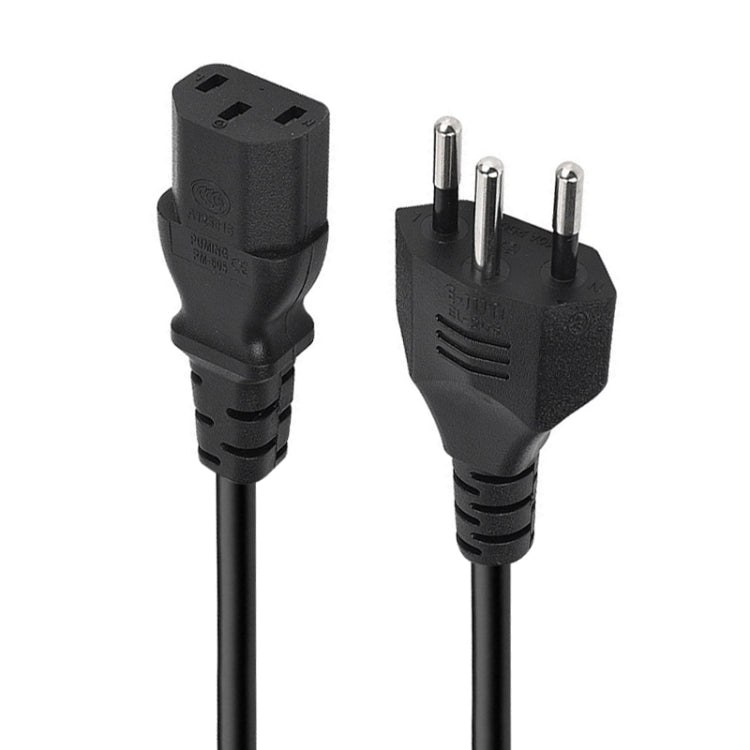 3-poliges Brasilien AC Netzkabel, Länge: 1,2m (OD5.5), Brasilien Stecker, 1,2m