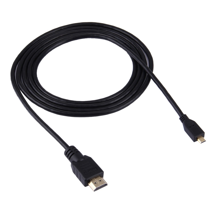 1,5m Micro HDMI zu HDMI 19-Pin Kabel, Version 1.4, unterstützt 3D, HDMI Stecker, unterstützt 3D, Länge: 1,5m