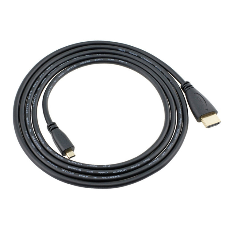 1,5m Micro HDMI auf HDMI 19-poliges Kabel, Version 1.4, HDMI Stecker, Länge: 1,5m
