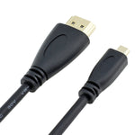 1,5m Micro HDMI auf HDMI 19-poliges Kabel, Version 1.4, HDMI Stecker, Länge: 1,5m