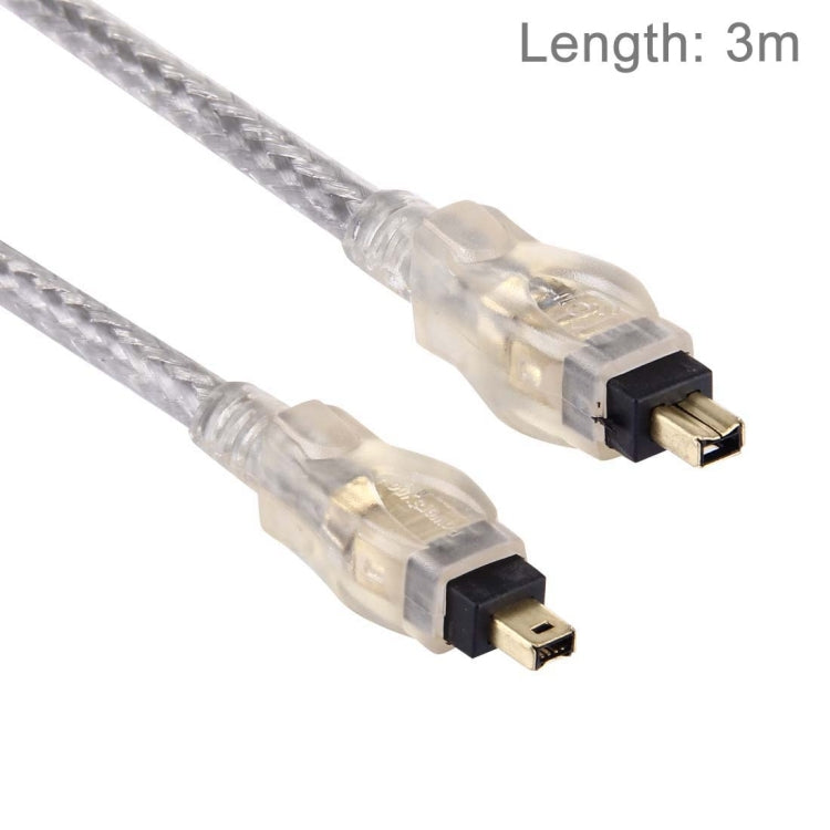 Hochwertiges Firewire IEEE 1394 4-poliger Stecker auf 4-poliger Stecker Kabel, Länge: 3m (vergoldet), 4-polig auf 4-polig (3m)