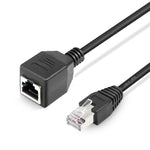 RJ45 Buchse auf Stecker Cat Netzwerk Verlängerungskabel, Länge: 30cm, 30cm RJ45 Stecker