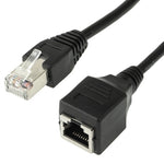 RJ45 Buchse auf Stecker Cat Netzwerk Verlängerungskabel, Länge: 30cm, 30cm RJ45 Stecker