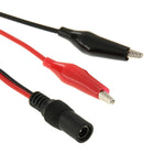 5,5 x 2,1mm Weiblicher Stromstecker Krokodilklemme Testkabel