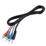 1,5m Klinke 3,5mm RGB Komponenten-Video-Kabel, 3,5mm auf 3 RCA, Länge: 1,5m
