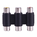 Weiblich zu Weiblich AV 3 RCA Audio-Video-Kupplungsadapter, 3 RCA AV Weiblich zu Weiblich