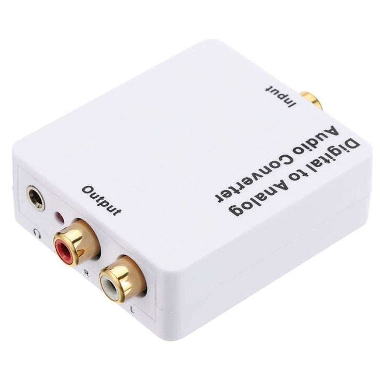 Digital-zu-Analog Audio-Konverter / Mini Audio-Decoder, Größe: 72 x 55 x 20mm, Spdif+Koaxial zu 2RCA+3,5mm