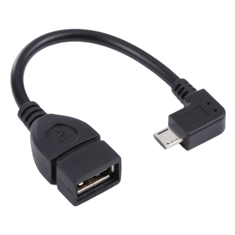 90-Grad Micro-USB-Stecker auf USB 2.0 AF Adapterkabel mit OTG-Funktion für Galaxy / Nokia / LG / BlackBerry / HTC One X /Amazon Kindle / Sony Xperia usw. (40 cm)
