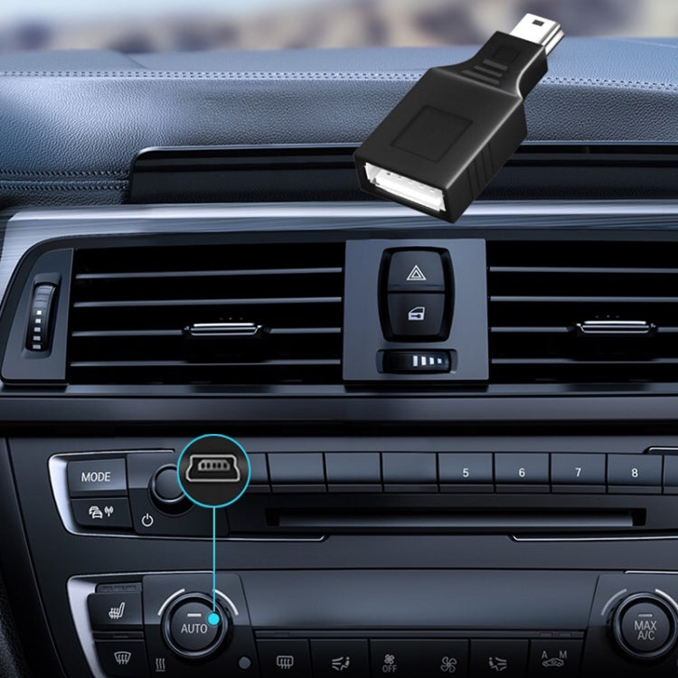 Mini USB Männlich auf USB 2.0 Weiblich Adapter mit OTG-Funktion, USB Weiblich