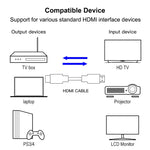 28cm Version 1.3 vergoldetes 19-poliges HDMI-zu-19-poliges HDMI-Kabel, vergoldetes HDMI, Länge: 28cm
