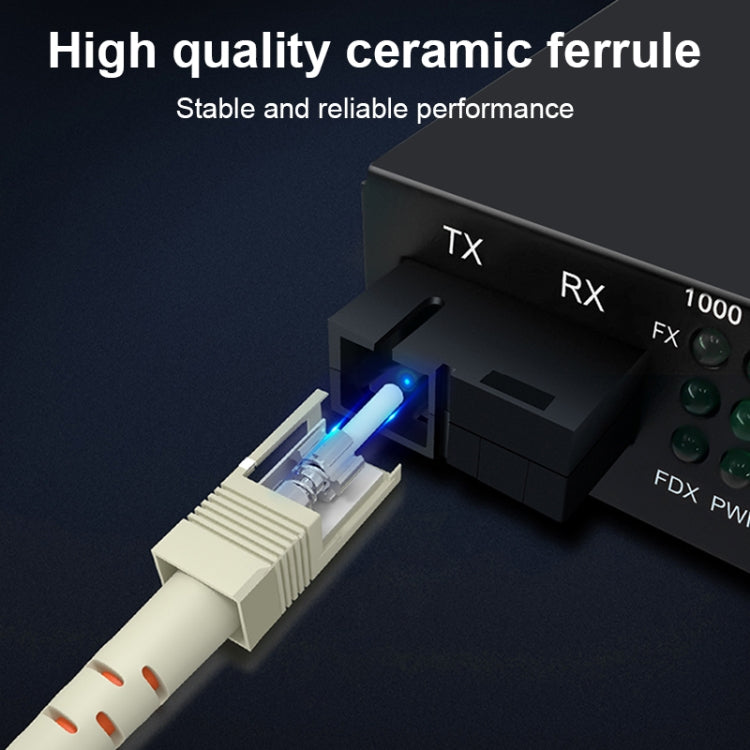 SC-SC Single-Core Multimode Glasfaser-Patchkabel, Länge: 3m, Single-Core Multimode