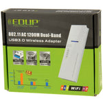 EDUP AC-1601 802.11AC 1200M Dual-Band USB 3.0 Wifi Drahtlosadapter, AC-1601 1200Mbps