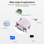 DVI-I Stecker Dual-Link 24 + 5 zu 15-poliger VGA Buchse Video-Monitor-Adapter-Konverter