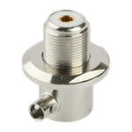 UHF Buchse Winkeladapter verbunden mit RG58 Kabel, UHF Buchse Winkel RG58
