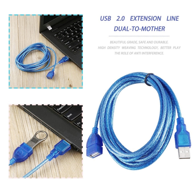 High-Speed Übertragung USB 2.0 AM zu AF Verlängerungskabel, Länge: 10m, AM zu AF (hochwertig), Länge: 10m