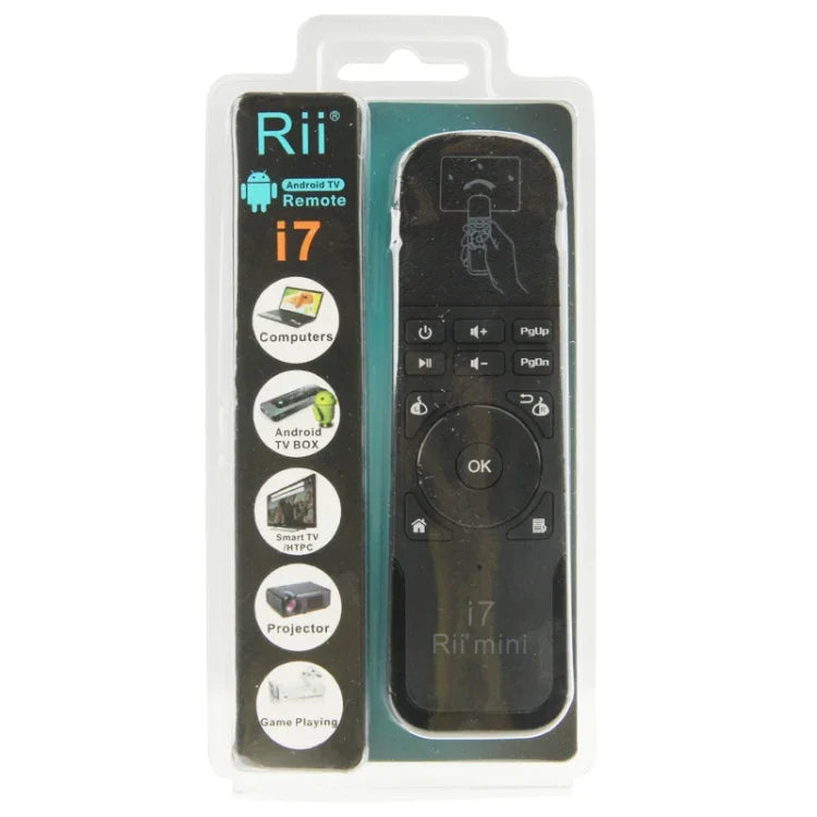 Rii i7 Mini Wireless Air Mouse Tastatur-Fernbedienung für HTPC / Android TV Box / Xbox360, Rii i7