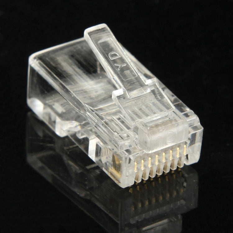 100 Stück / Packung RJ45 Stecker Modularer Stecker, Gold: 3u, Gold: 3u
