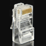 100 Stück / Packung RJ45 Stecker Modularer Stecker, Gold: 3u, Gold: 3u