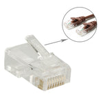 100 Stück / Packung RJ45 Stecker Modularer Stecker, Gold: 3u, Gold: 3u