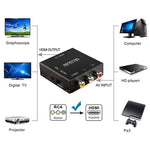 HDV-M610 Mini Größe Full HD 1080P HDMI zu AV/CVBS Video Konverter Adapter, HDMI zu AV/CVBS (Mini)
