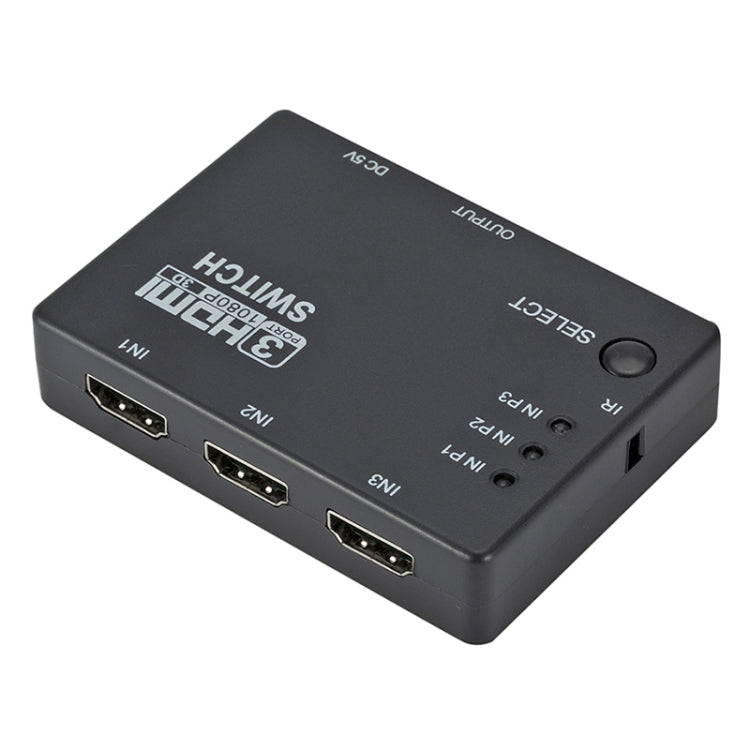 Full HD 1080P 3D HDMI 3x1 Umschalter mit IR Fernbedienung, mit IR Fernbedienung