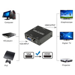 HD 1080P HDMI Mini VGA zu HDMI Scaler Box Audio Video Digital Konverter Adapter für PC / HDTV, HD 1080P
