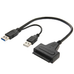 USB 2.0 / USB 3.0 zu SATA Kabel mit 2,5 Zoll HDD Schutzbox, Unterstützt bis zu 4TB Geschwindigkeit, USB 3.0 zu SATA mit USB(B)
