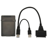 USB 2.0 / USB 3.0 zu SATA Kabel mit 2,5 Zoll HDD Schutzbox, Unterstützt bis zu 4TB Geschwindigkeit, USB 3.0 zu SATA mit USB(B)