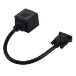 30cm VGA Stecker zu 2 VGA Buchse Verteilerkabel, VGA Stecker