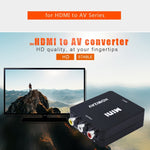 VK-126 Mini HD HDMI zu AV/CVBS Video Konverter Adapter, HDMI zu AV/CVBS