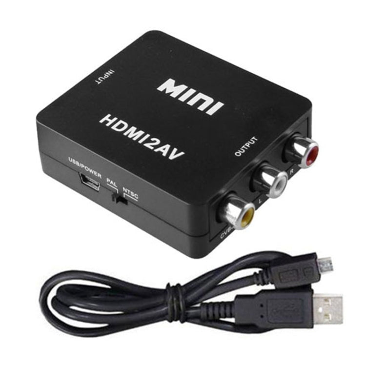 VK-126 Mini HD HDMI zu AV/CVBS Video Konverter Adapter, HDMI zu AV/CVBS