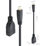 17 cm Micro-HDMI Männlich zu HDMI Weiblich Adapterkabel, Länge: 17 cm