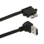 90-Grad USB 3.0 auf Micro-USB 3.0 Datenkabel für Galaxy Note III / N9000, Länge: 26cm