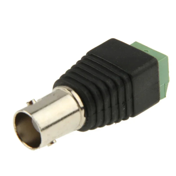 10 Stück Green Power auf BNC-Koaxial-Buchse Adapterstecker für Überwachungskameras, Green Power