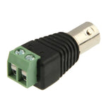 10 Stück Green Power auf BNC-Koaxial-Buchse Adapterstecker für Überwachungskameras, Green Power