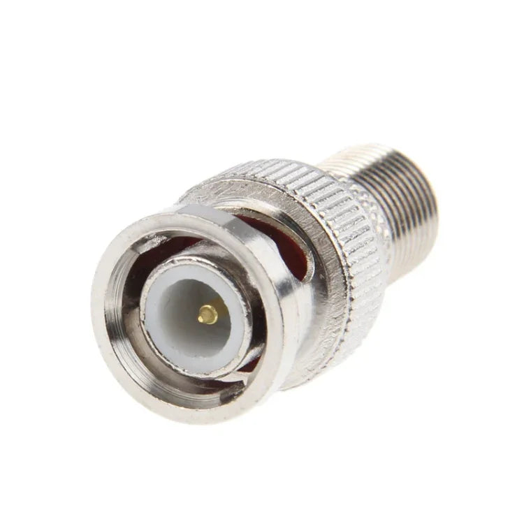 10 Stück BNC-Stecker auf F-Buchse-Verbinder, robuste Ausführung, BNC-Stecker