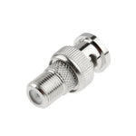 10 Stück BNC-Stecker auf F-Buchse-Verbinder, robuste Ausführung, BNC-Stecker