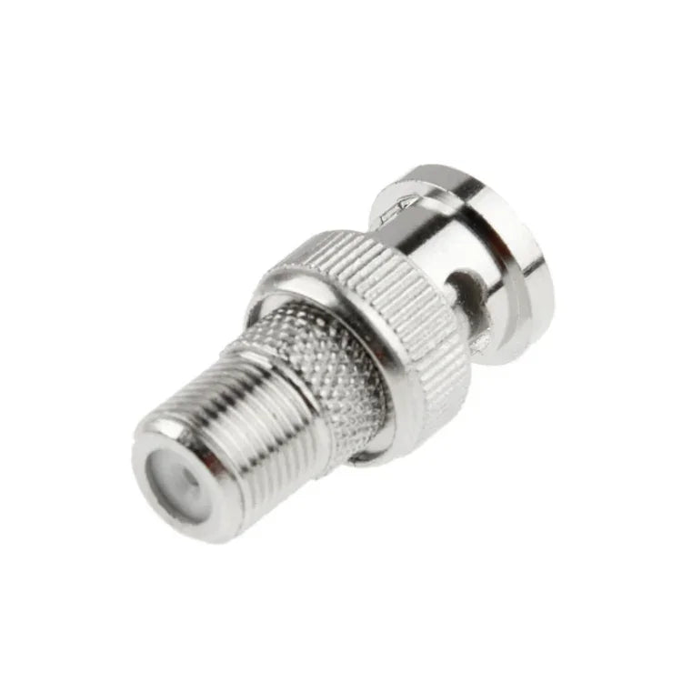 10 Stück BNC-Stecker auf F-Buchse-Verbinder, robuste Ausführung, BNC-Stecker