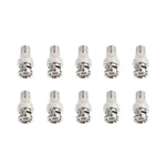 10 Stück BNC-Stecker auf F-Buchse-Verbinder, robuste Ausführung, BNC-Stecker