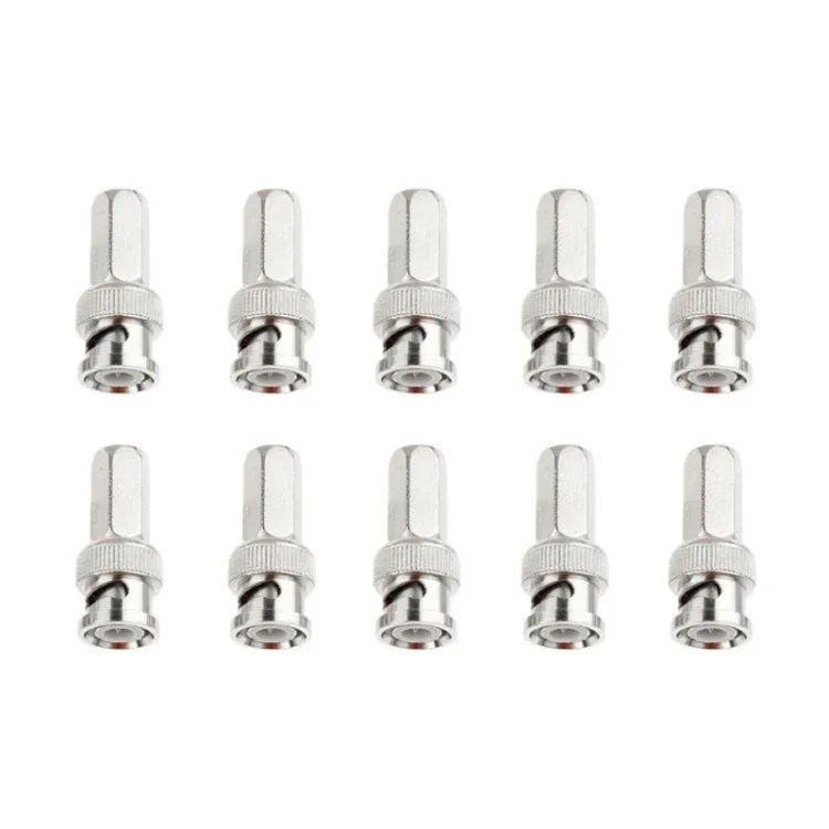 10 Stück sechseckige BNC-Stecker, sechseckig