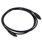 Digitales Audio-Glasfaserkabel Toslink, Außendurchmesser: 4,0 mm (vergoldet), 1,5 m