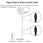 Digitales Audio-Glasfaserkabel Toslink, Kabellänge: 3 m, Außendurchmesser: 4,0 mm (vergoldet), 3 m